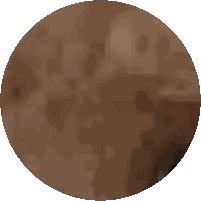 Brown Circle With Dots Sticker