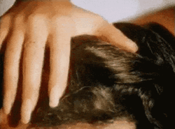 Brown Hair Gentle Caress GIF