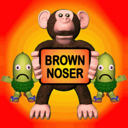 Brown Noser Monkey With The Virus GIF