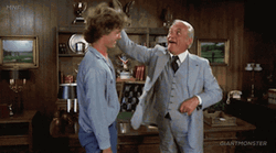 Brown Noser Ted Knight Petting GIF