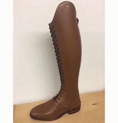 Brown Riding Boots On Wooden Table GIF
