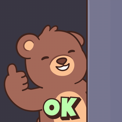 Brown Teddy Bear Giving Thumbs Up GIF