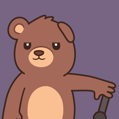 Brown Teddy Bear Holding Microphone GIF