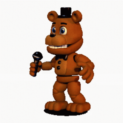 Brown Teddy Bear Holding Microphone GIF