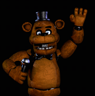 Brown Teddy Bear in Top Hat and Bow Tie Holding Microphone