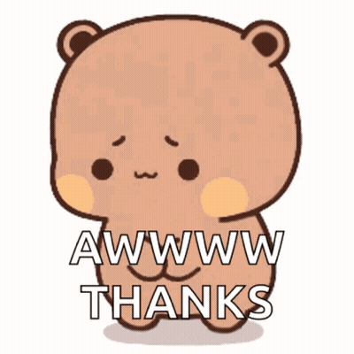 Brown Teddy Bear Says Awwww Thanks GIF