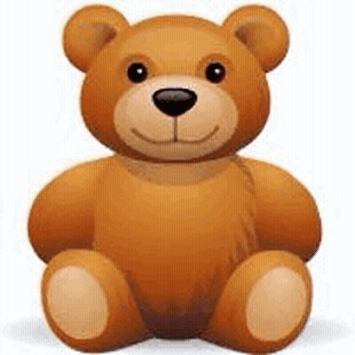Brown Teddy Bear Sitting GIF