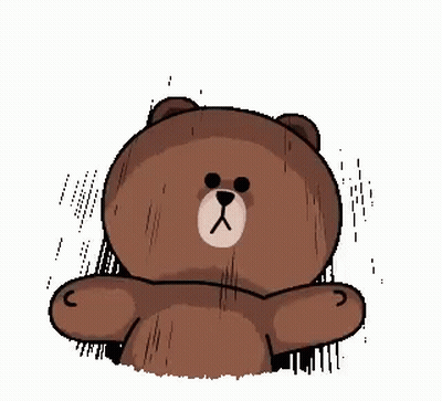 Brown Teddy Bear Standing With Arms Outstretched GIF