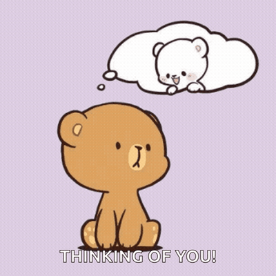 Brown Teddy Bear Thinking Of Another Teddy Bear GIF