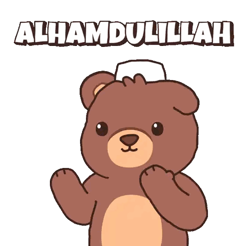 Brown Teddy Bear Wearing White Hat Sticker