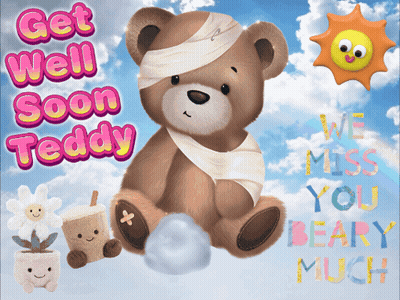 Brown Teddy Bear With Arms Outstretched GIF