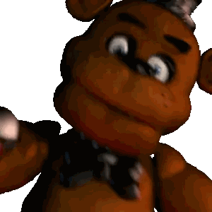 Brown Teddy Bear With Blue Eyes Sticker