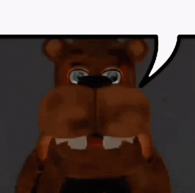 Brown Teddy Bear With Speech Bubble GIF