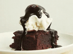 Brownie Chocolate Drip GIF