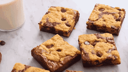 Brownie Cookie Laying In Trays GIF