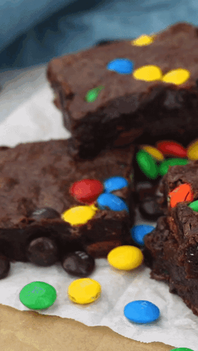 Brownie With M&Ms GIF