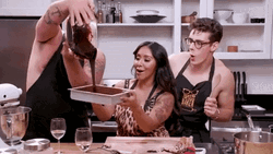 Brownies Baking Jersey Shore GIF