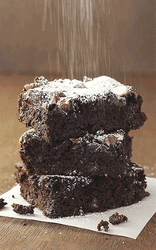 Brownies Powdered Sugar GIF