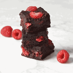 Brownies Raspberries GIF