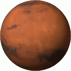 Brownish Colored Spinning Mars GIF