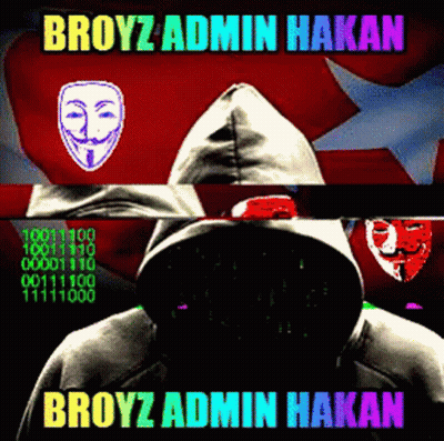 Broyz Admin Hakan Wearing Anonymous Face Hoodie GIF