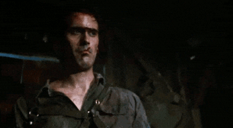 Bruce Campbell In Evil Dead Groovy GIF