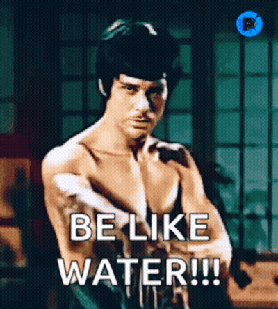 Bruce Lee Be Like Water GIF