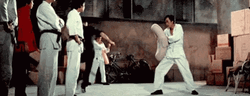 Bruce Lee Strong Kick GIF