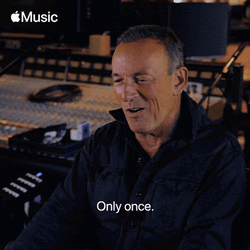 Bruce Springsteen Only Once GIF