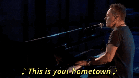 Bruce Springsteen Performing At Tony Awards GIF