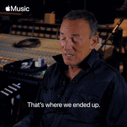 Bruce Springsteen Where We Ended Up GIF
