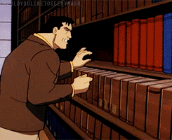 Bruce Wayne Smashing Books GIF