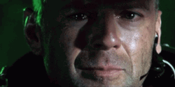 Bruce Willis Tears Falling