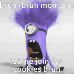 Bruh Meme Evil Minion Cookies GIF