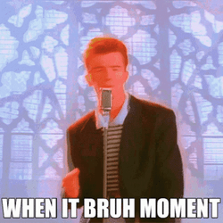 Bruh Meme Rick Astley Dance GIF