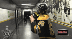 Bruins Ball Throw Hallway GIF