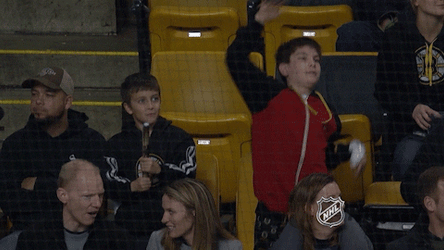 Bruins Cheering Kid GIF