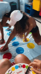 Brunna Goncalves Playing Color Twister Game GIF