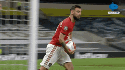 Bruno Fernandes Hides The Ball GIF