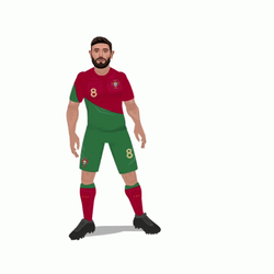 Bruno Fernandes Kick Profile GIF