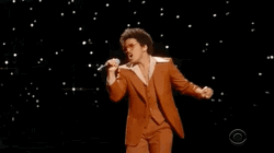 Bruno Mars Singing In Grammy's GIF
