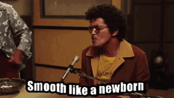 Bruno Mars Smooth Like A Newborn GIF