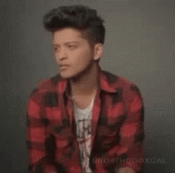 Bruno Mars Staring GIF
