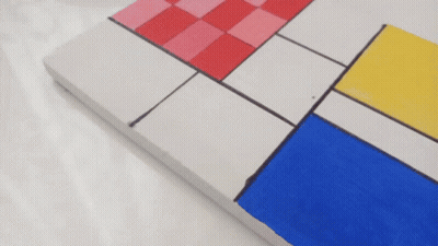 Brush Painting Squares GIF