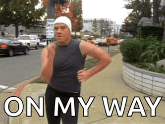 Bryan Cranston Power Walking On My Way GIF