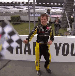 Bryan Dauzat Waving Checkered Flag GIF