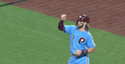 Bryce Harper Baseball Air Writing GIF