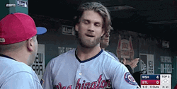 Bryce Harper Baseball Hair Flip GIF