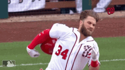 Bryce Harper Baseball Slide GIF