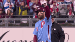 Bryce Harper Finger Sign Down GIF